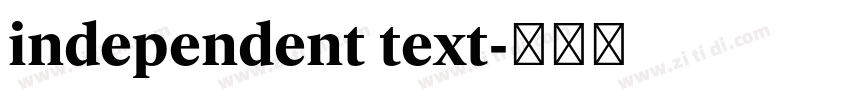 independent text字体转换